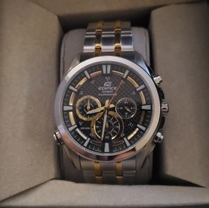 Casio Edifice Mens Two Tone Stainless Steel watch